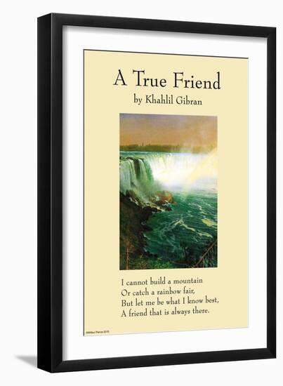 On Friendship - a True Friend From the Prophet-null-Framed Art Print