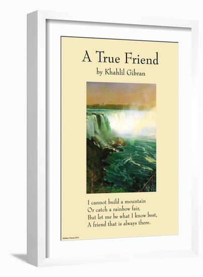 On Friendship - a True Friend From the Prophet-null-Framed Art Print