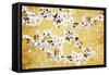 On Gold Magnolias-Kimberly Allen-Framed Stretched Canvas