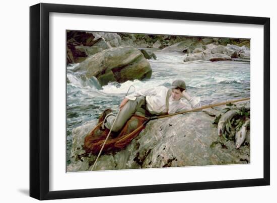 On His Holidays, Norway, 1901-John Singer Sargent-Framed Premium Giclee Print