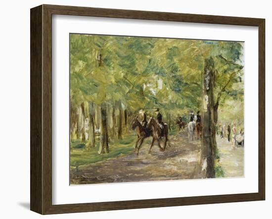 On Horseback in Berlin Tiergarten, 1915/16-Max Liebermann-Framed Giclee Print