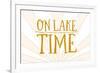 On Lake Time (Sunburst)-Lantern Press-Framed Premium Giclee Print