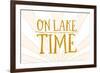 On Lake Time (Sunburst)-Lantern Press-Framed Premium Giclee Print