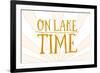 On Lake Time (Sunburst)-Lantern Press-Framed Premium Giclee Print