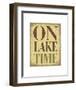 On Lake Time-Sparx Studio-Framed Art Print