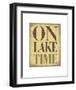 On Lake Time-Sparx Studio-Framed Art Print