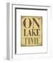 On Lake Time-Sparx Studio-Framed Art Print