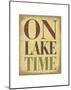 On Lake Time-Sparx Studio-Mounted Art Print