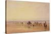 On Lancaster Sands, Sunset (Crossing Lancaster Sands) C.1835-David Cox-Stretched Canvas