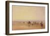 On Lancaster Sands, Sunset (Crossing Lancaster Sands) C.1835-David Cox-Framed Giclee Print