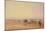 On Lancaster Sands, Sunset (Crossing Lancaster Sands) C.1835-David Cox-Mounted Giclee Print