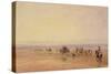 On Lancaster Sands, Sunset (Crossing Lancaster Sands) C.1835-David Cox-Stretched Canvas
