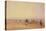 On Lancaster Sands, Sunset (Crossing Lancaster Sands) C.1835-David Cox-Stretched Canvas