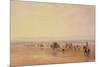 On Lancaster Sands, Sunset (Crossing Lancaster Sands) C.1835-David Cox-Mounted Giclee Print