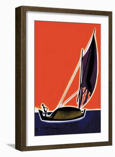 On One of the Seven Seas-Frank Mcintosh-Framed Art Print