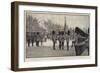 On Parade at Wellington Barracks-Charles Morel-Framed Giclee Print