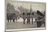 On Parade at Wellington Barracks-Charles Morel-Mounted Giclee Print