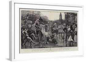 On Pleasure Bent, a Street Scene in Madrid During the Carnival-Robert Walker Macbeth-Framed Giclee Print