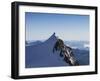 On Punta Gnifetti at 4554 M, Margherita Hut, Monte Rosa, Italian Alps, Piedmont, Italy, Europe-Angelo Cavalli-Framed Photographic Print