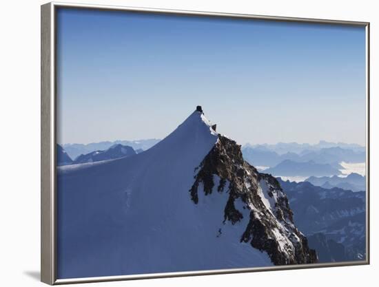 On Punta Gnifetti at 4554 M, Margherita Hut, Monte Rosa, Italian Alps, Piedmont, Italy, Europe-Angelo Cavalli-Framed Photographic Print