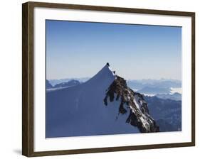 On Punta Gnifetti at 4554 M, Margherita Hut, Monte Rosa, Italian Alps, Piedmont, Italy, Europe-Angelo Cavalli-Framed Photographic Print