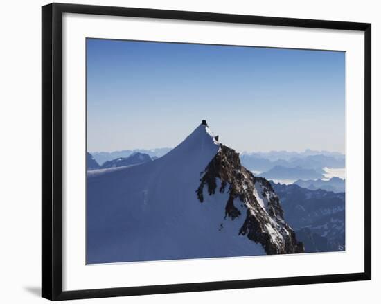 On Punta Gnifetti at 4554 M, Margherita Hut, Monte Rosa, Italian Alps, Piedmont, Italy, Europe-Angelo Cavalli-Framed Photographic Print