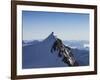 On Punta Gnifetti at 4554 M, Margherita Hut, Monte Rosa, Italian Alps, Piedmont, Italy, Europe-Angelo Cavalli-Framed Photographic Print