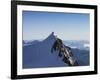 On Punta Gnifetti at 4554 M, Margherita Hut, Monte Rosa, Italian Alps, Piedmont, Italy, Europe-Angelo Cavalli-Framed Photographic Print