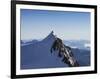 On Punta Gnifetti at 4554 M, Margherita Hut, Monte Rosa, Italian Alps, Piedmont, Italy, Europe-Angelo Cavalli-Framed Photographic Print