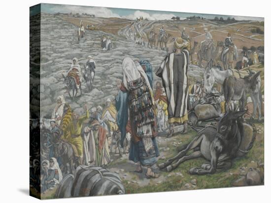 On Return from Jerusalem it Is Noticed That Jesus Is Lost from 'The Life of Our Lord Jesus Christ'-James Jacques Joseph Tissot-Stretched Canvas