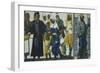 On Right Allegory of Justice, on Left Feed Hungry, Scene from Seven Works of Mercy-Santi Buglioni-Framed Giclee Print