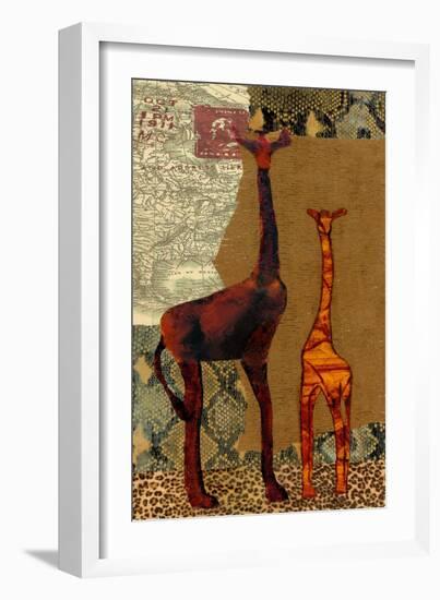 On Safari I-Janet Tava-Framed Art Print