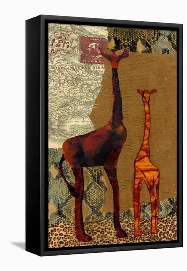 On Safari I-Janet Tava-Framed Stretched Canvas
