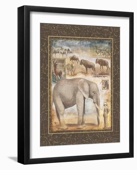 On Safari, no. 3-Tina Chaden-Framed Art Print