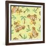 On Safari Seamless Pattern-Adam Fahey-Framed Art Print