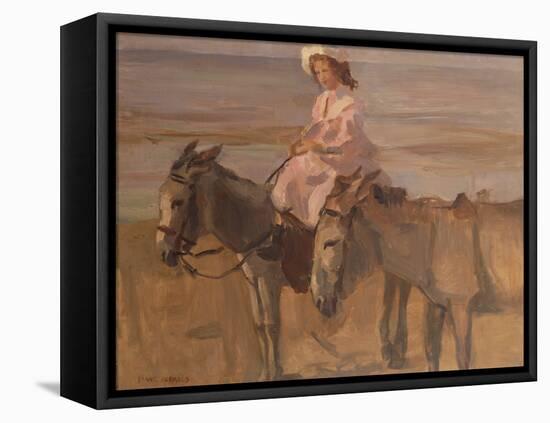 On Scheveningen Beach-Isaac Israels-Framed Stretched Canvas