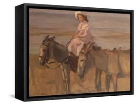 On Scheveningen Beach-Isaac Israels-Framed Stretched Canvas