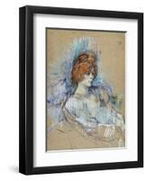 On Stage-Henri de Toulouse-Lautrec-Framed Giclee Print