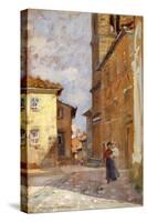 On Street in Volterra-Francesco Gioli-Stretched Canvas