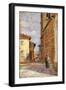 On Street in Volterra-Francesco Gioli-Framed Giclee Print