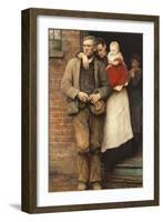 On Strike, circa 1891-Hubert von Herkomer-Framed Giclee Print