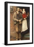 On Strike, circa 1891-Hubert von Herkomer-Framed Giclee Print