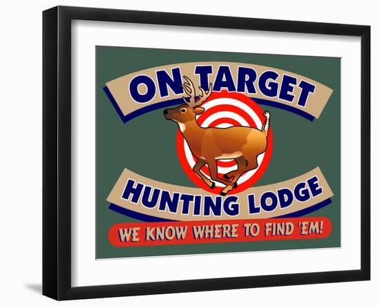 On Target Hunting Lodge-Mark Frost-Framed Giclee Print