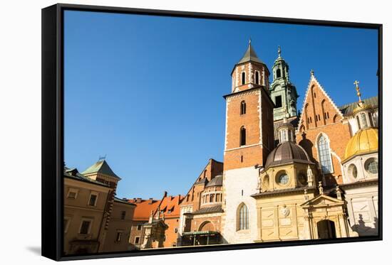 On Territory of Royal Palace in Wawel in Krakow, Poland.-De Visu-Framed Stretched Canvas