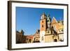 On Territory of Royal Palace in Wawel in Krakow, Poland.-De Visu-Framed Photographic Print