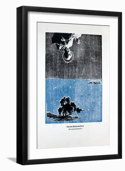 On the Afterwordly, Thus Spoke Zarathustra, 2023 (Woodcut and Silkscreen)-Guilherme Pontes-Framed Giclee Print