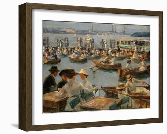 On the Alster in Hamburg, 1910-Max Liebermann-Framed Giclee Print