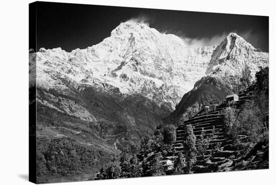 On The Annapurna Base Camp Trail, Nepal-Rebecca Gaal-Stretched Canvas