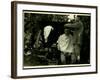 On the Bainsizza, the Barber in the Battery-null-Framed Photographic Print