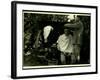On the Bainsizza, the Barber in the Battery-null-Framed Photographic Print